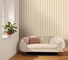 Classic Lines Beige Or Line Up Wallpaper by Caselio