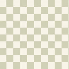 106747046 Checks Vert Amande Wallpaper by Caselio