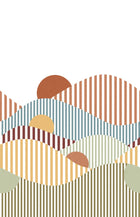 106764504 Linear Multicouleurs Mural by Caselio