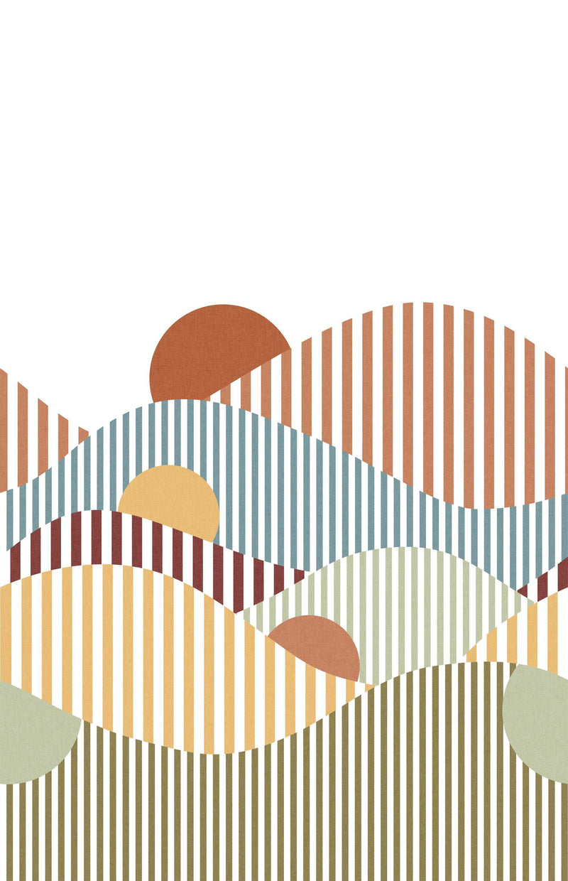 106764504 Linear Multicouleurs Mural by Caselio