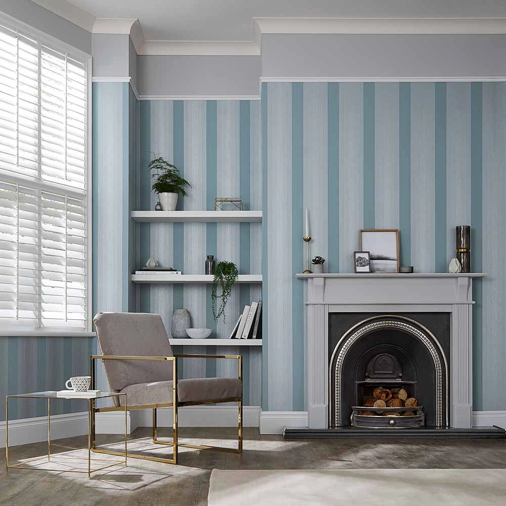 106764 Lagom Stripe Oblique Wallpaper by Graham and Brown