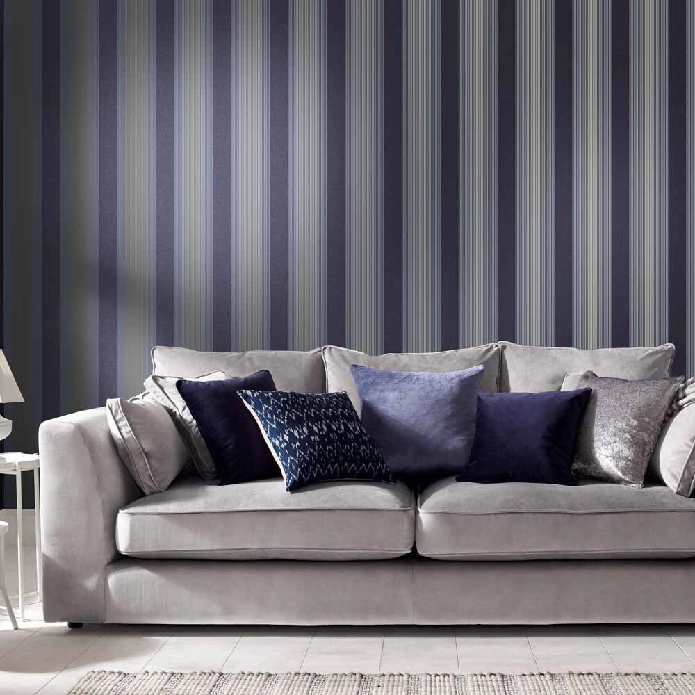 106767 Lagom Stripe Oblique Wallpaper by Graham and Brown