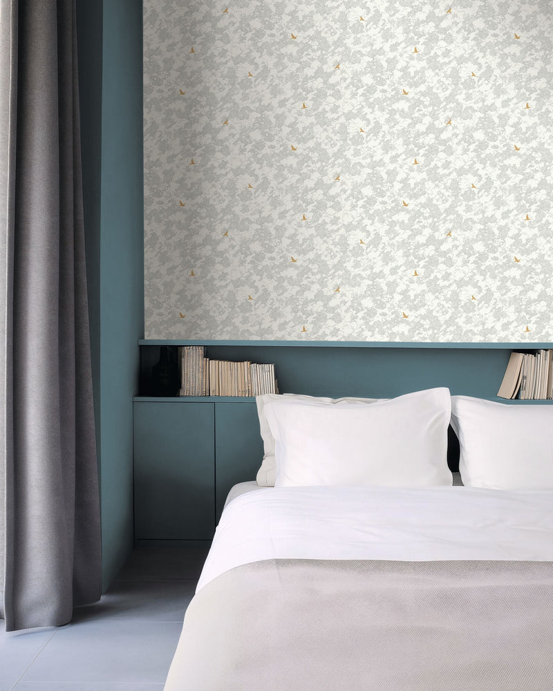 107090961 Golden Flight Noir Wallpaper by Caselio