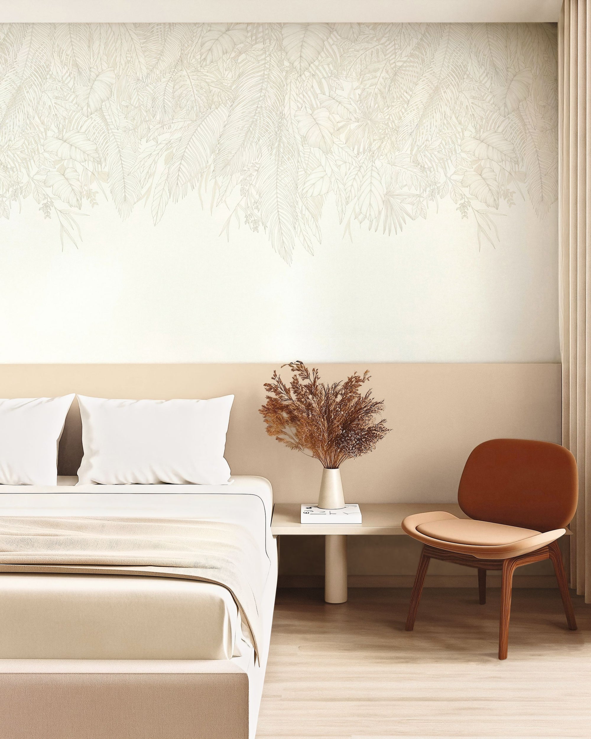 Descendant Jungle Blanc Moonlight 3 Mural by Caselio