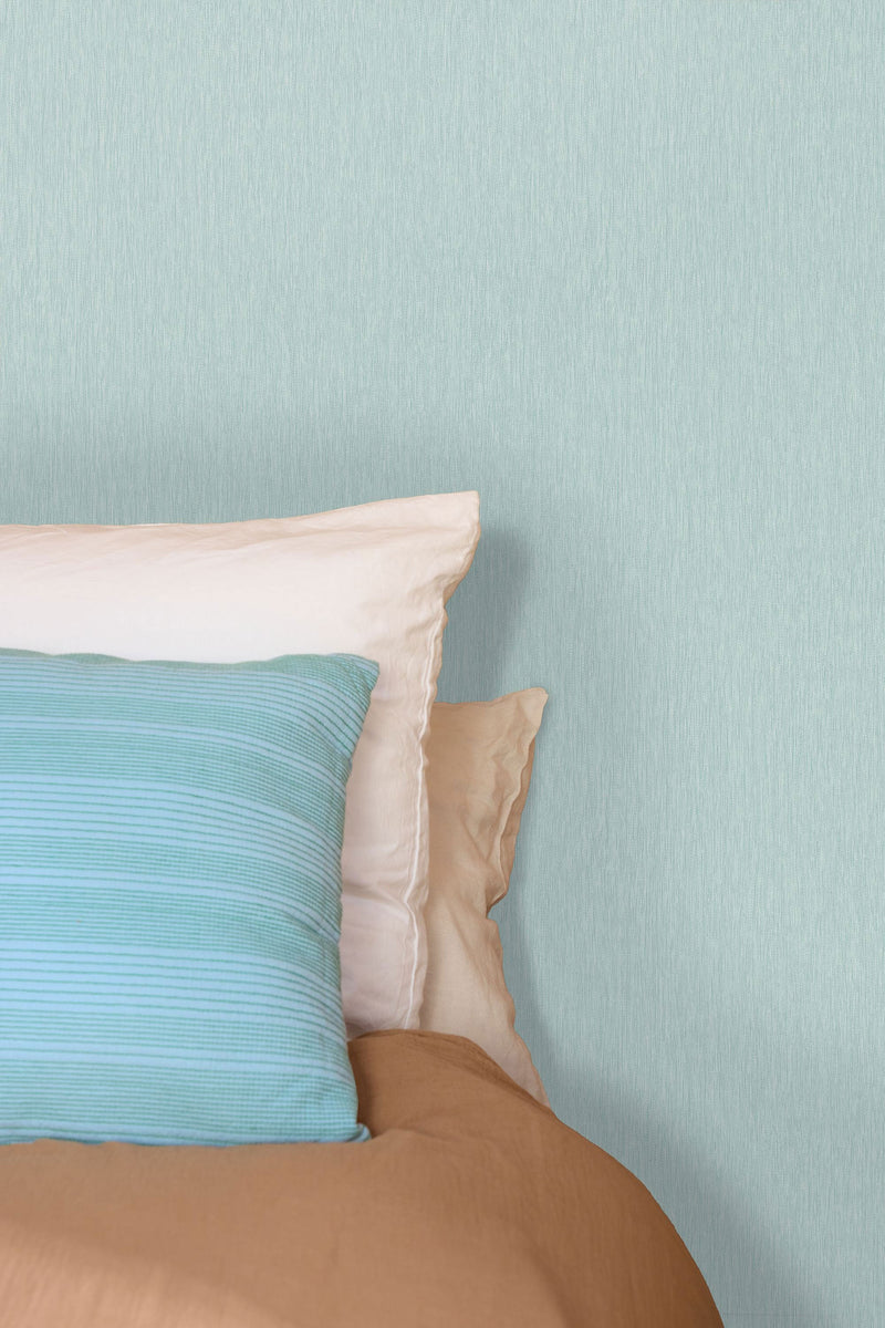 107336001 Uni Mat Bleu Doux Wallpaper by Caselio