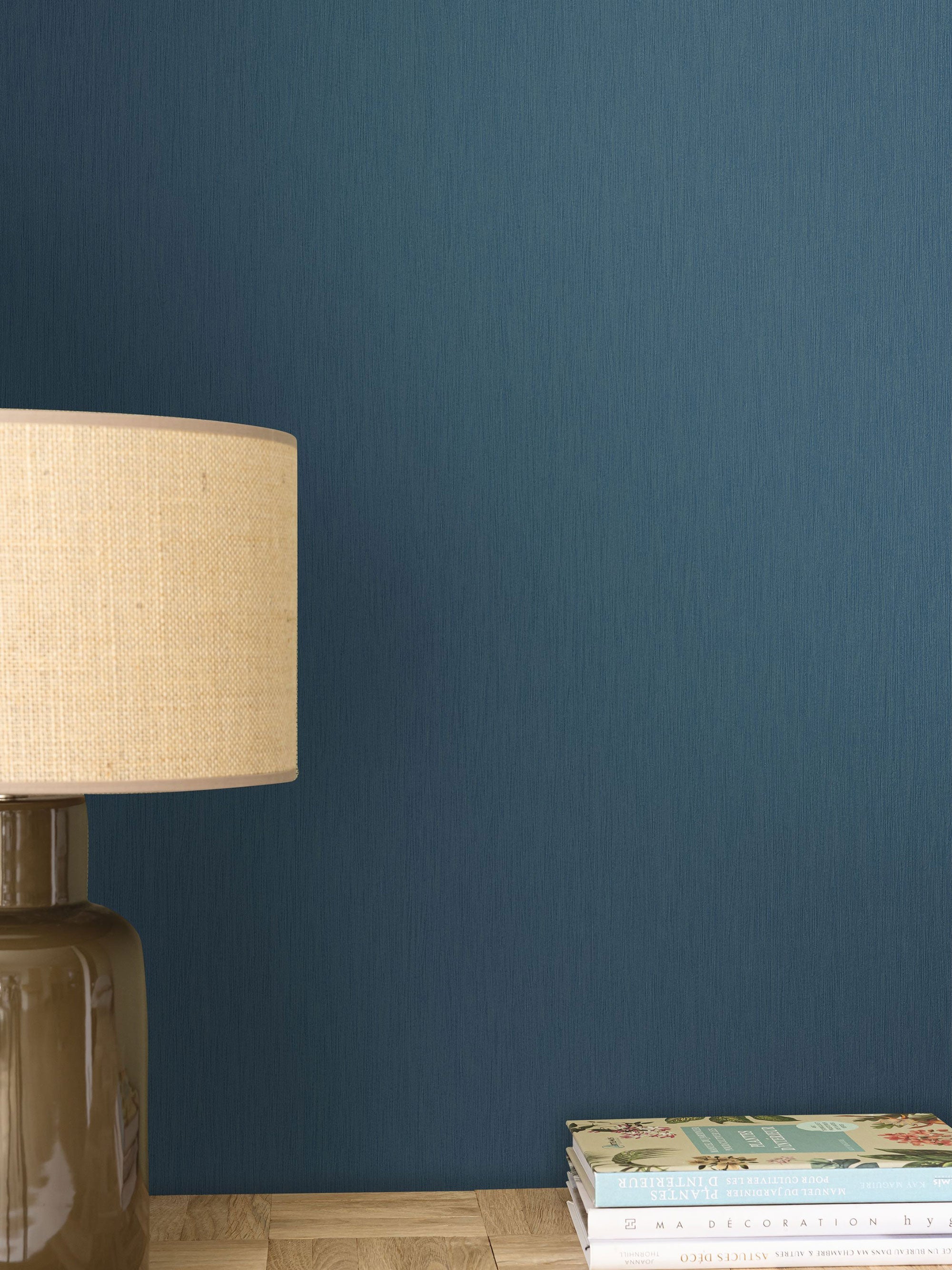 107336150 Uni Mat Bleu Denim Wallpaper by Caselio