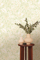 107367046 Kalea Vert Amande Wallpaper by Caselio