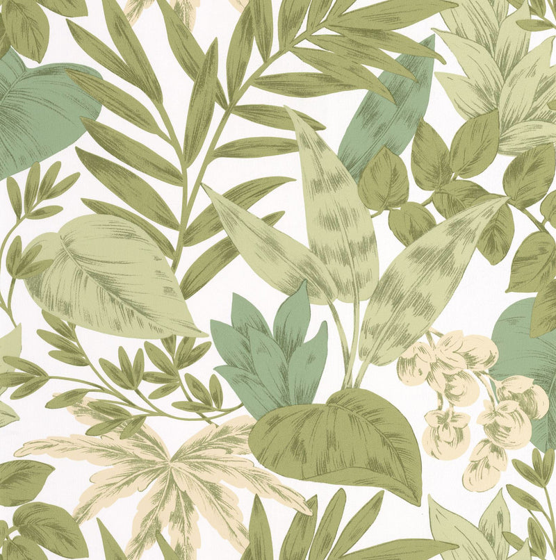 107367170 Kalea Vert Wallpaper by Caselio