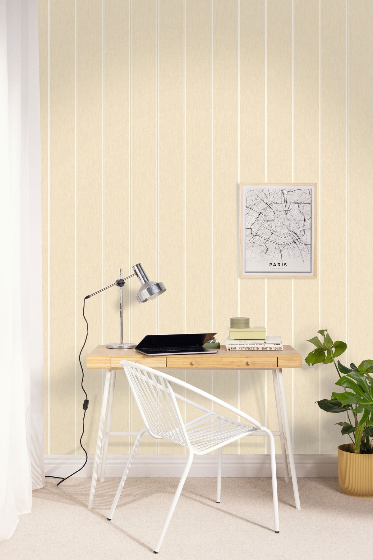 Navaia Beige Elea Wallpaper by Caselio