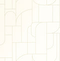 Achille Blanc Or Maison Simeon Wallpaper by Caselio