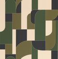 Achille Olive Maison Simeon Wallpaper by Caselio