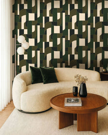 107390463 Achille Olive Wallpaper by Caselio