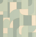 Achille Vert De Gris Maison Simeon Wallpaper by Caselio
