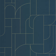 107390652 Achille Bleu Nuit Wallpaper by Caselio