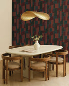 107390745 Achille Grenat Wallpaper by Caselio