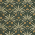 Gisele Vert Bouteille Maison Simeon Wallpaper by Caselio
