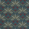 Gisele Bleu De Minuit Grenat Maison Simeon Wallpaper by Caselio