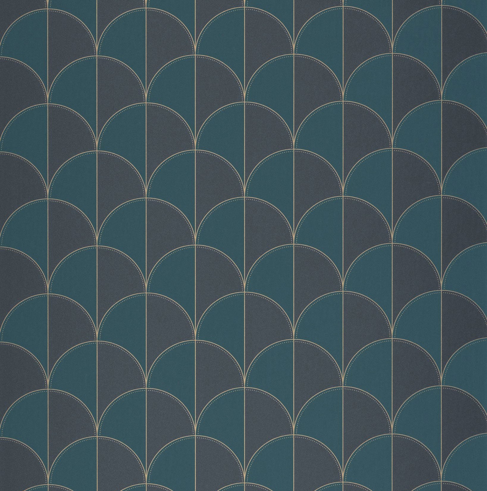 107416131 Mariette Bleu Nuit Wallpaper by Caselio