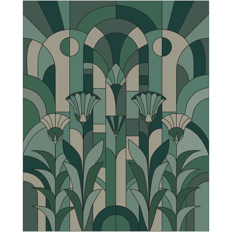 107457502 Eugenie Vert Mural by Caselio