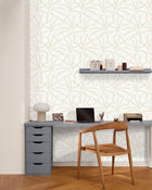 BLS107460020 Filara Blanc Dore Wallpaper by Caselio