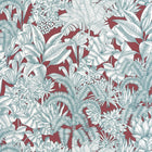 BLS107486280 Palmaris Bordeaux  Bleu Wallpaper by Caselio