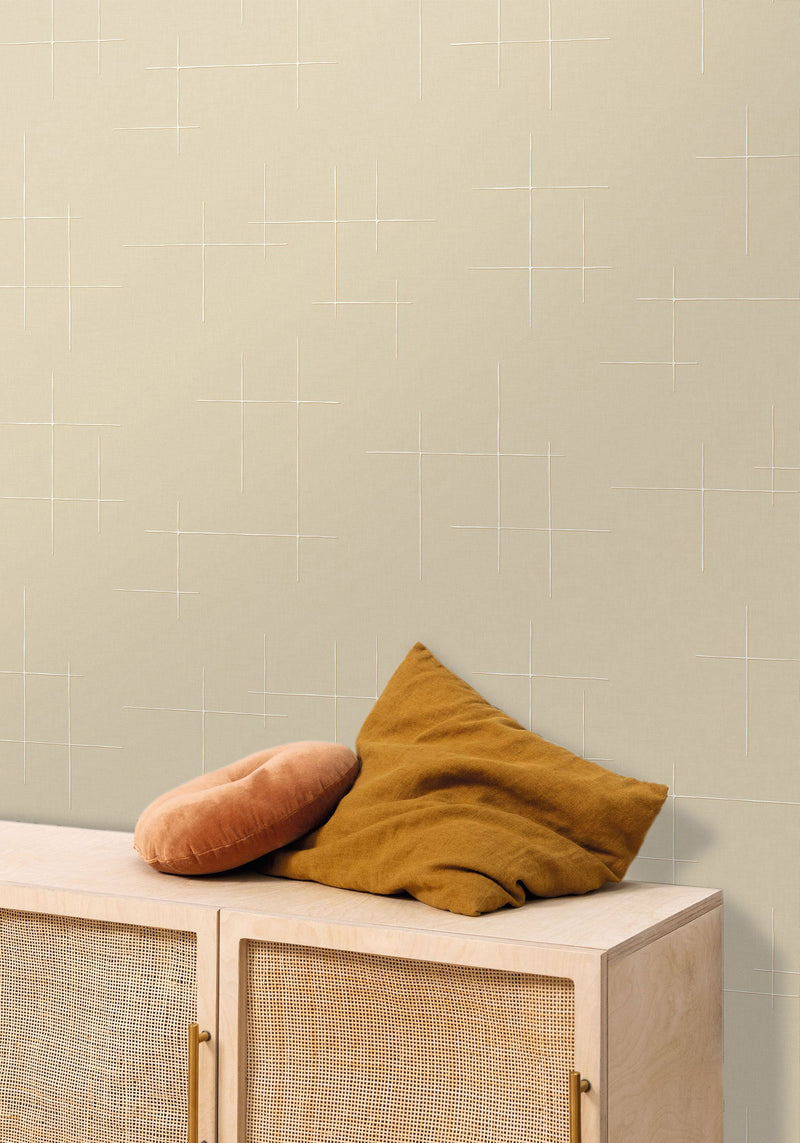 BLS107521050 Elina Beige Wallpaper by Caselio