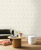 BLS107526019 Elina Bleu Nuit Wallpaper by Caselio