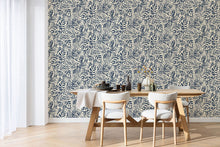 BLS107556012 Caluna Bleu Nuit Wallpaper by Caselio