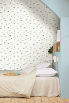 BLS107566066 Solara Bleu Wallpaper by Caselio