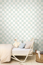 Goose Bleu Clair Happy Kids Club Wallpaper by Caselio