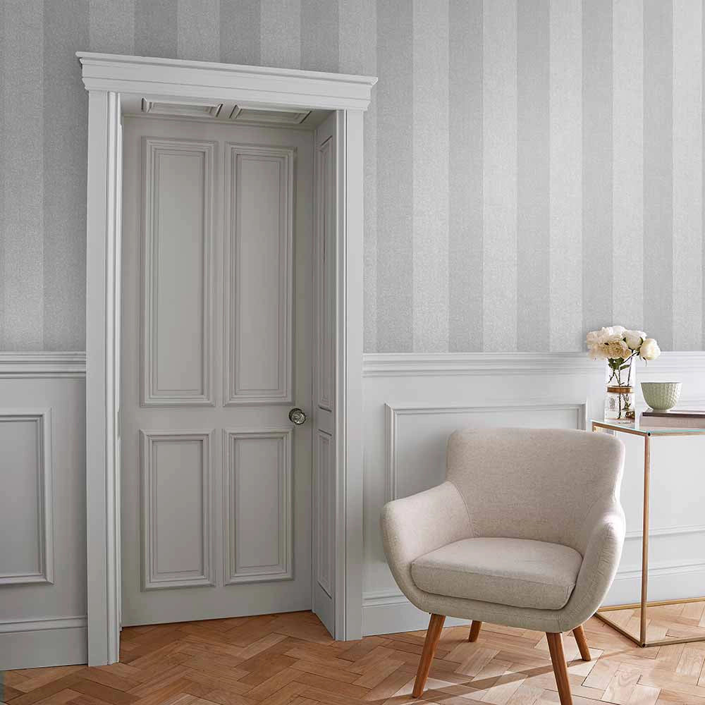 107590 Heritage Stripe Oblique Wallpaper by Graham and Brown