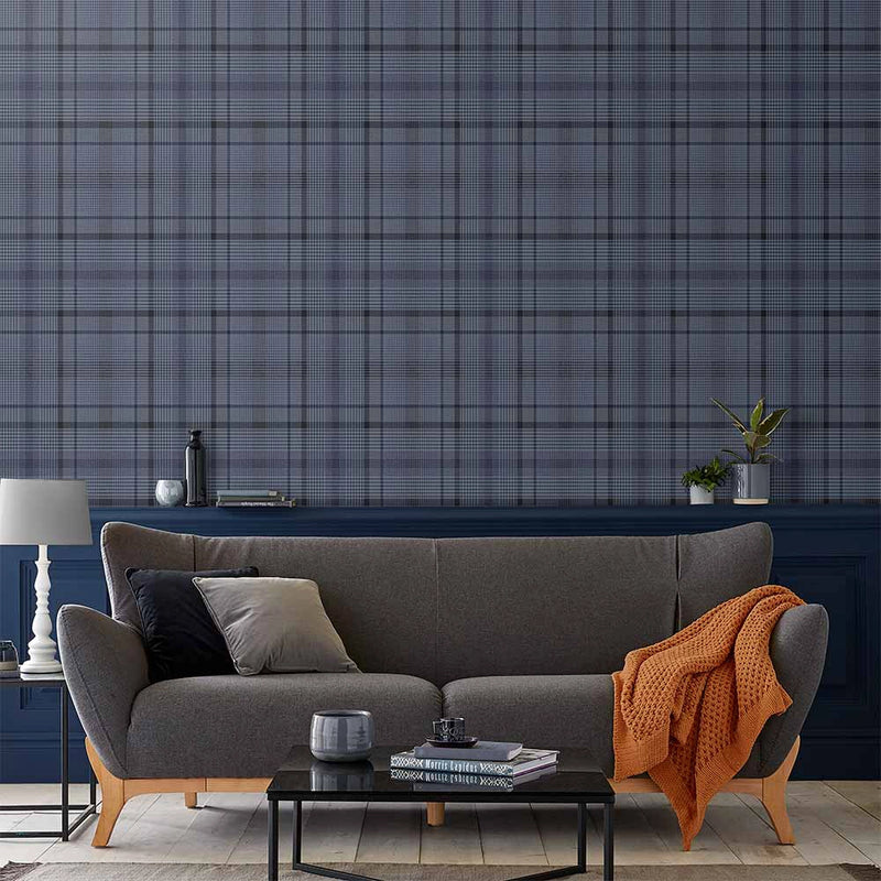 107595 Heritage Plaid Oblique Wallpaper by Graham and Brown