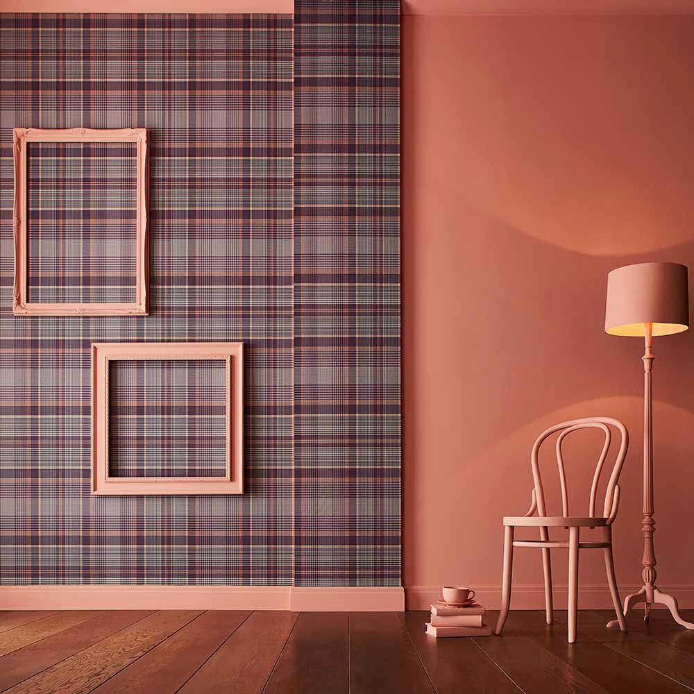 107597 Heritage Plaid Oblique Wallpaper by Graham and Brown