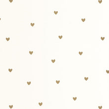 Sweet Hearts Blanc Or Happy Kids Club Wallpaper by Caselio