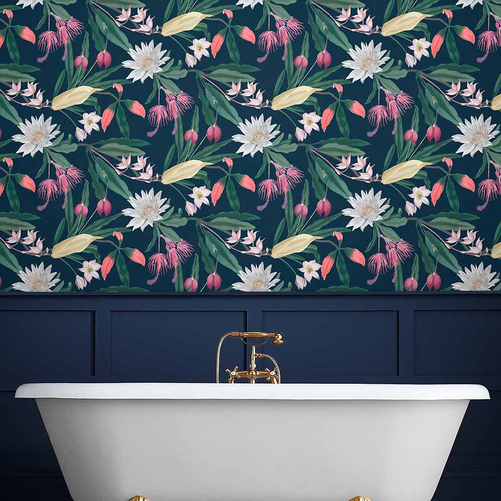 107601 Paradise Midnight Explorer Wallpaper by Graham and Brown