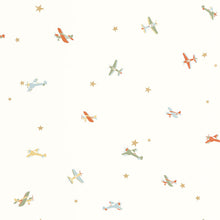 Funny Planes Multicouleurs Happy Kids Club Wallpaper by Caselio
