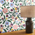 Capucine Violet Happy Kids Club Wallpaper by Caselio