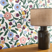 Capucine Violet Happy Kids Club Wallpaper by Caselio