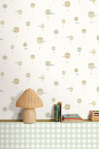 Balloon Adventure Beige Happy Kids Club Wallpaper by Caselio