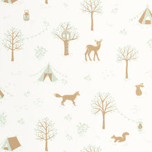 Scouty Vert D'Eau Happy Kids Club Wallpaper by Caselio