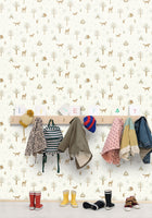Scouty Vert D'Eau Happy Kids Club Wallpaper by Caselio