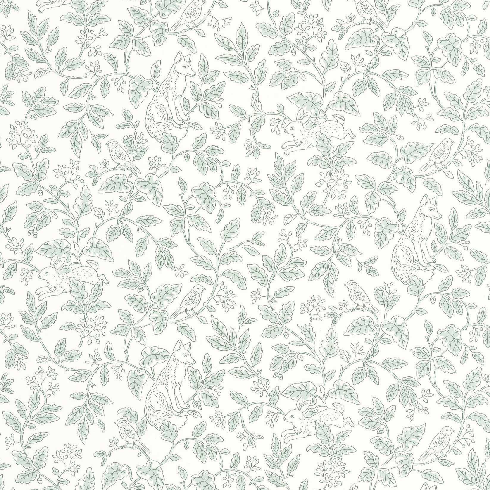 Mini Wood Vert Happy Kids Club Wallpaper by Caselio