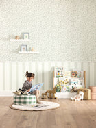 Mini Wood Vert Happy Kids Club Wallpaper by Caselio
