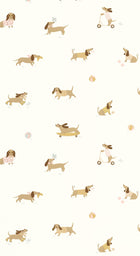 Teckel Rose Vert Happy Kids Club Wallpaper by Caselio