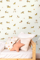 Teckel Rose Vert Happy Kids Club Wallpaper by Caselio
