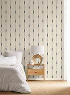 BLS107776010 Ikara Bleu Nuit Wallpaper by Caselio