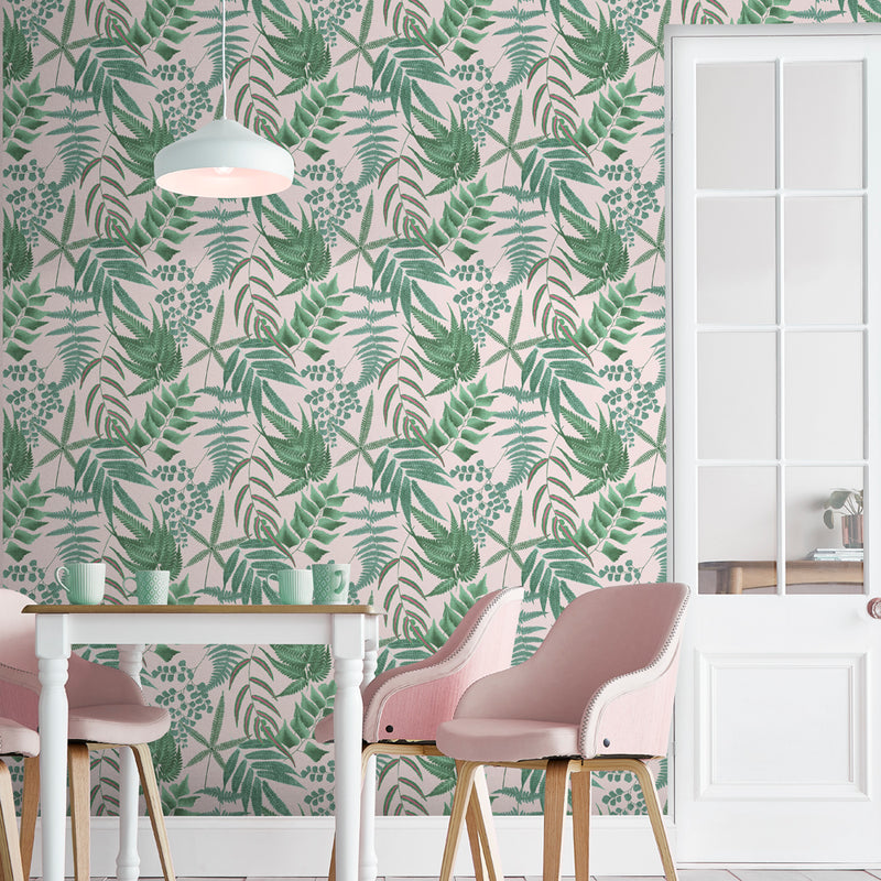 107878 Midsummer Fern Explorer Wallpaper by Graham and Brown