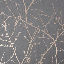 108612 Innocence Charcoal and Copper Superfresco Easy Wallpaper by Graham & Brown