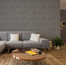 108612 Innocence Charcoal and Copper Superfresco Easy Wallpaper by Graham & Brown