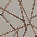 Sumi Hessian Copper Hessian and Copper Wallpaper by Harlequin